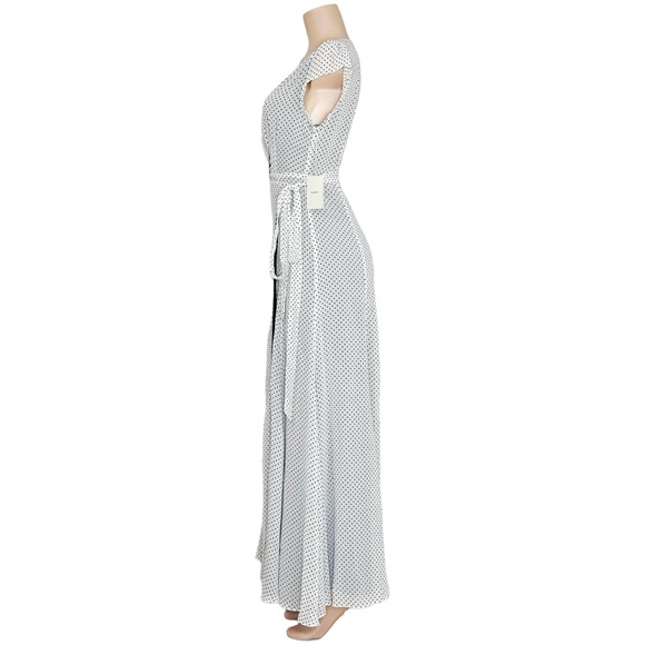 TULAROSA Sid Wrap Maxi Dress, Eggshell, SM - Picture 4 of 7
